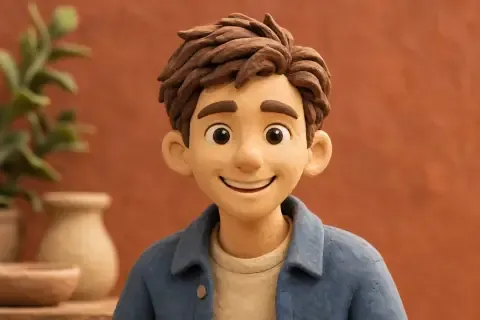 Clay Figurine Fun style example