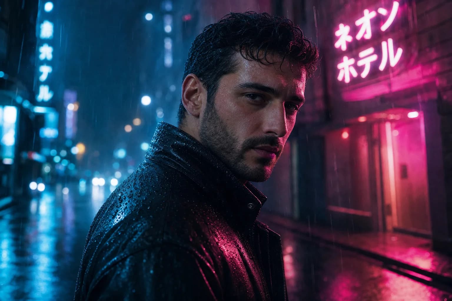 Neon Noir Rain style preview