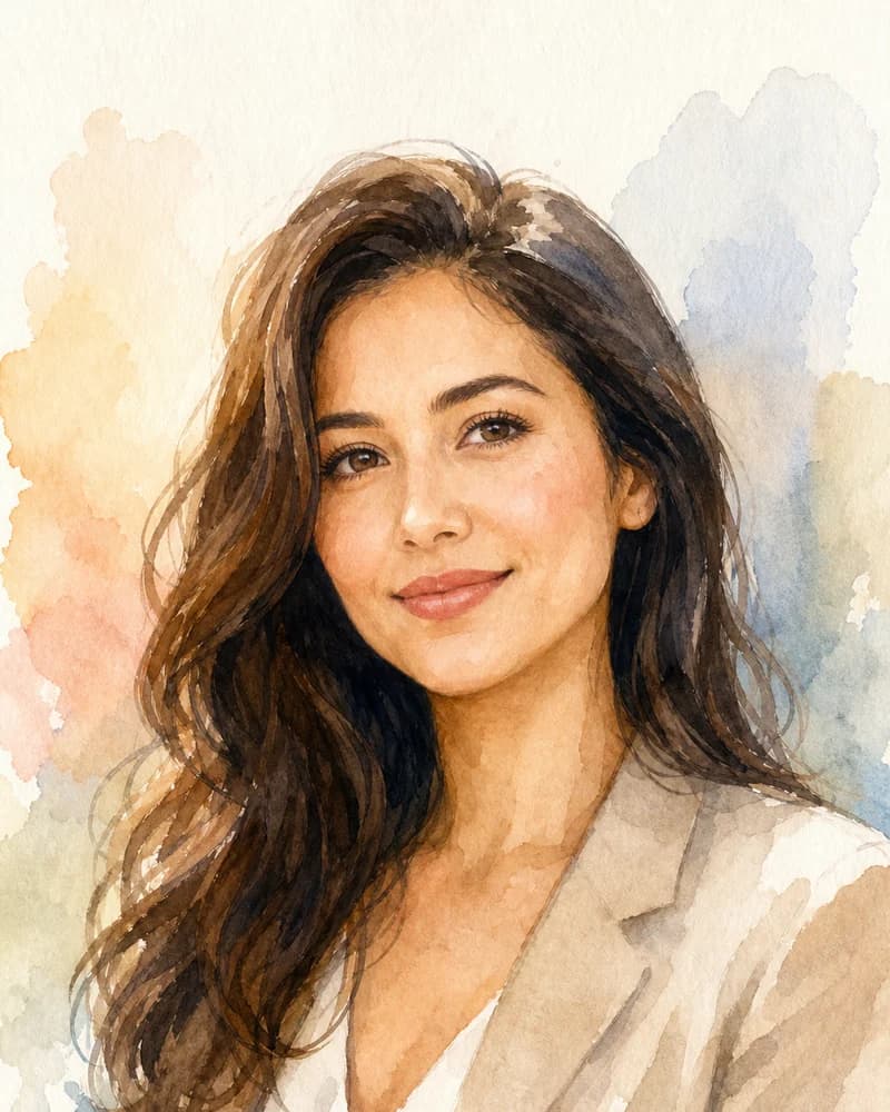 Watercolor Portrait style preview